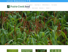 Tablet Screenshot of prairiecreekseed.com